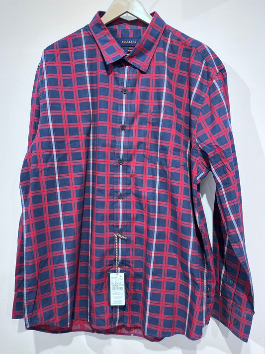 [SCULLERS] FULL SLEEVE CHECKERED SHIRT XXL