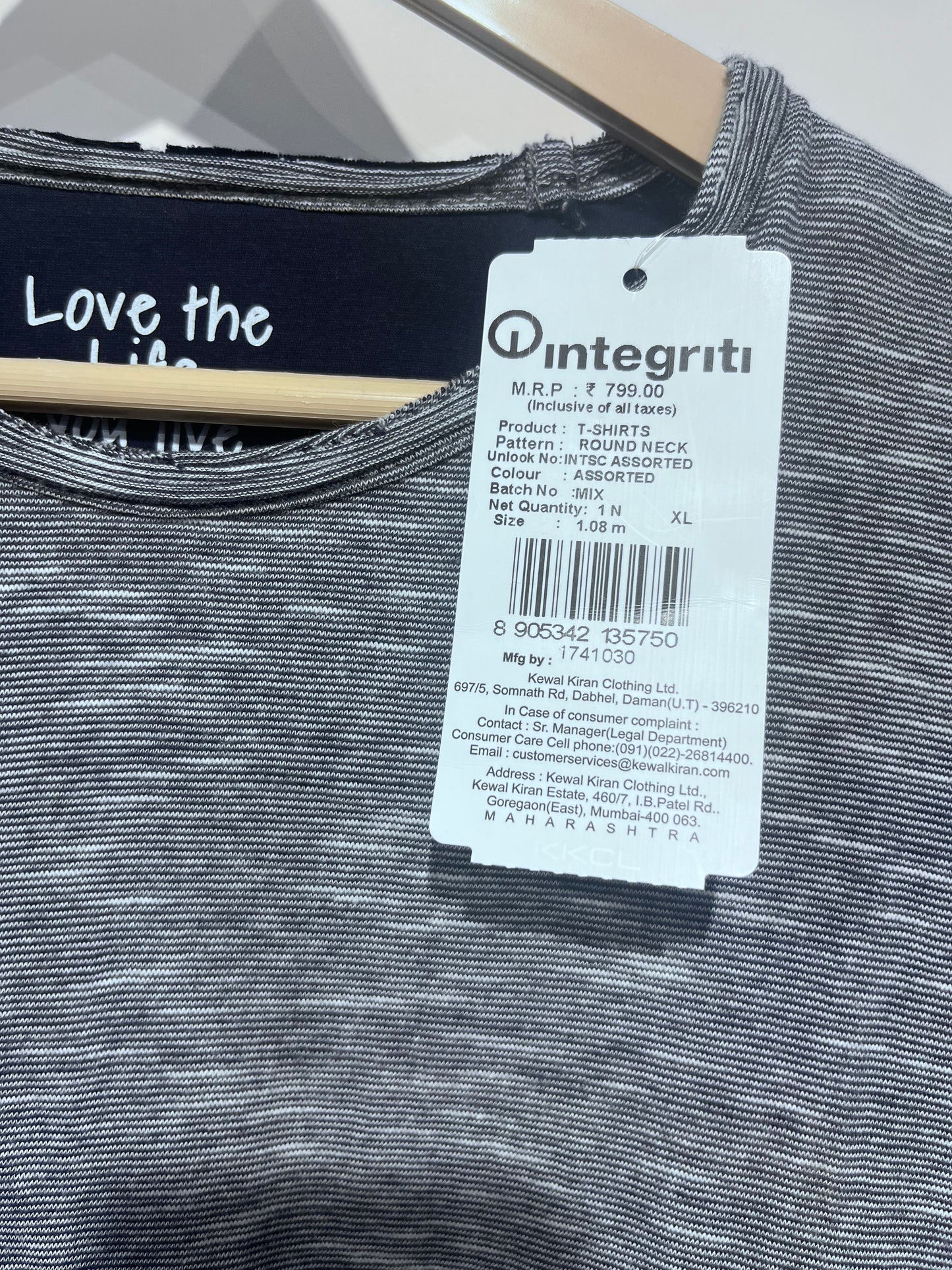 [INTEGRITI] R/N T-SHIRT SIZE XL