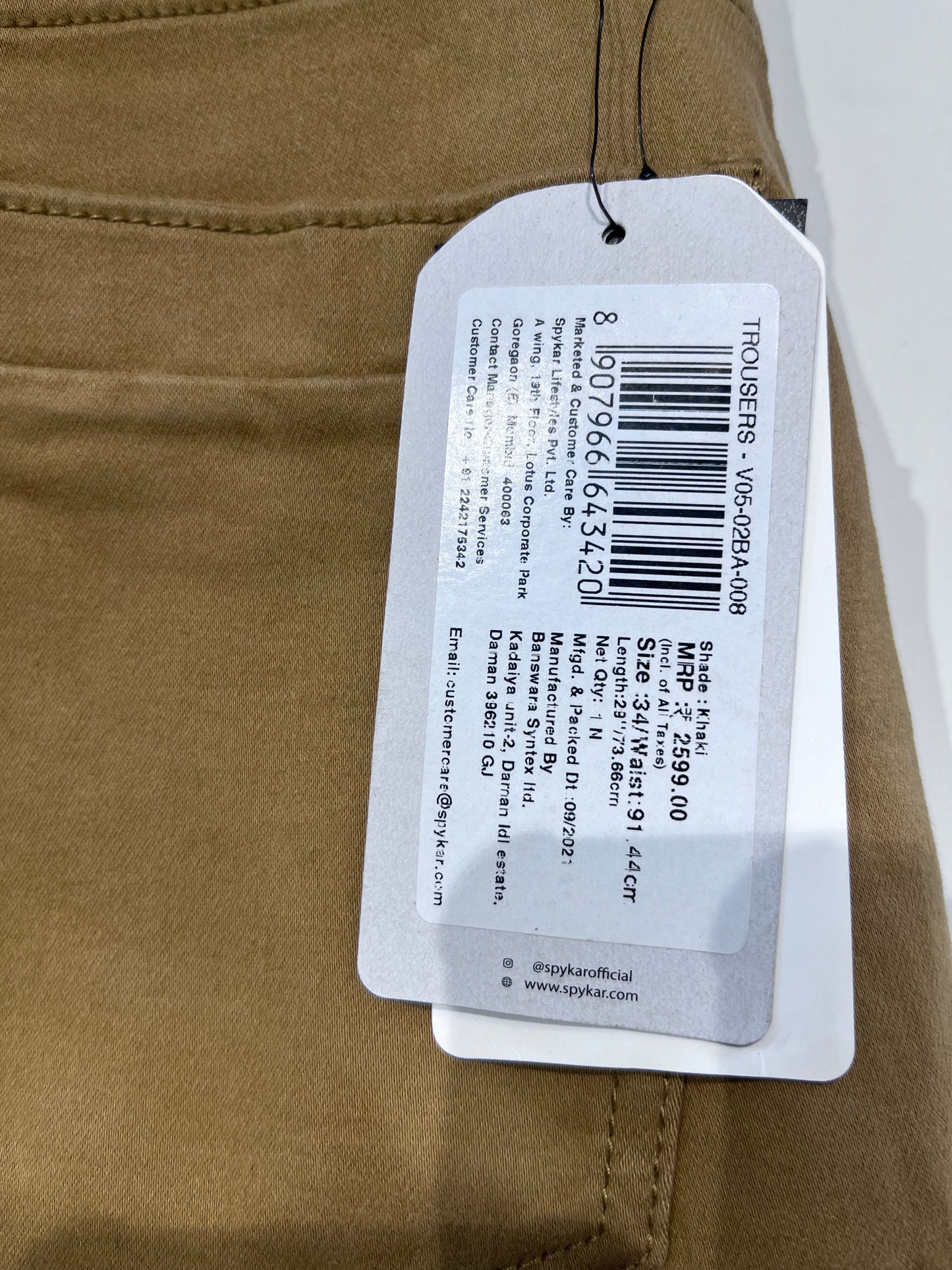 [SPYKAR] CHINOS SIZE 34