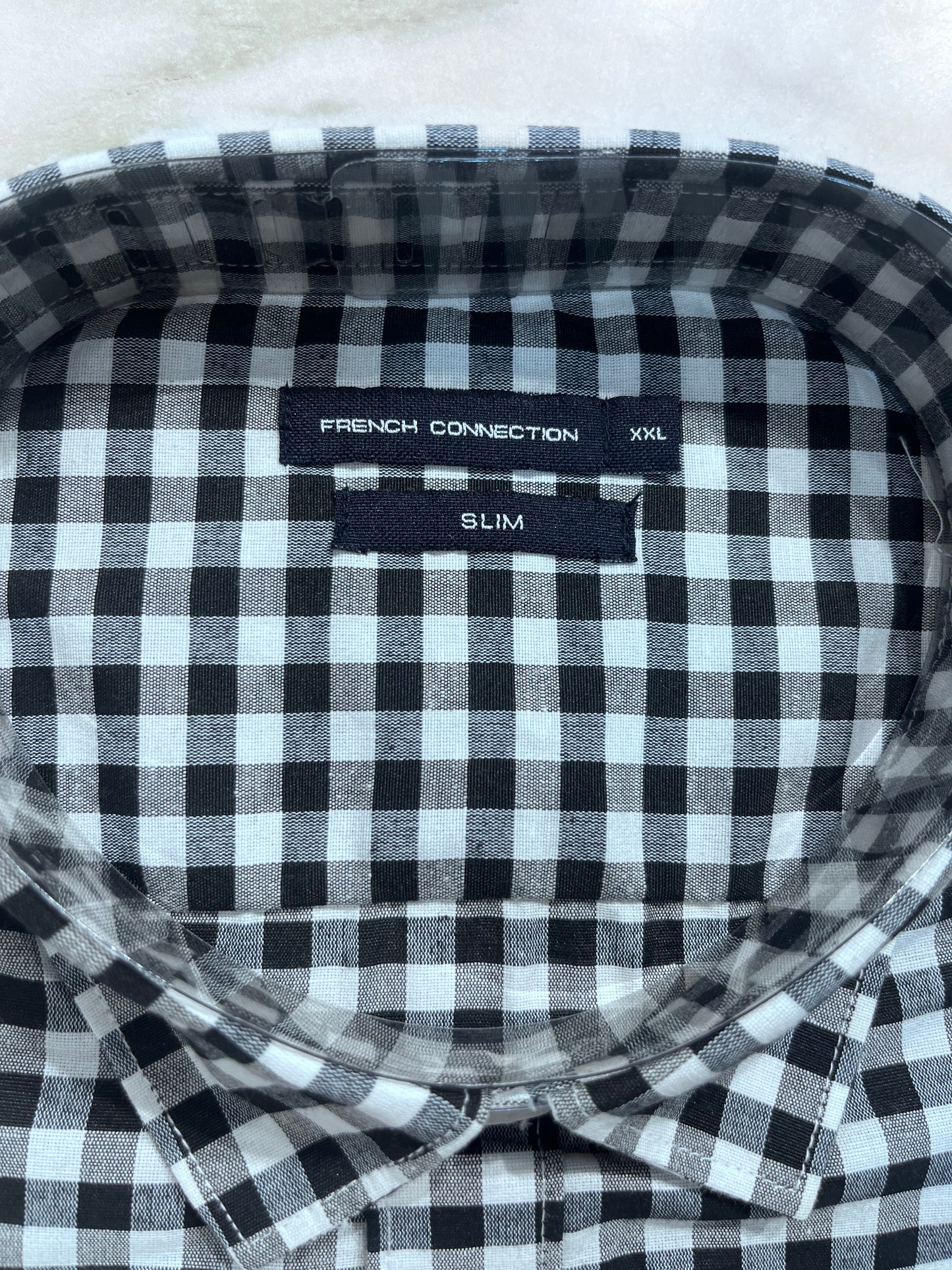 [FCUK] FULL SLEEVE CHECKERED SHIRT XXL