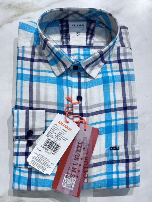 [KILLER] FULL SLEEVE CHECKERED SHIRT MEDIUM