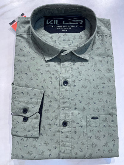 [KILLER] FULL SLEEVE PRINTED SHIRT MEDIUM