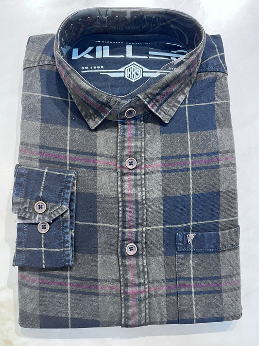 [KILLER] FULL SLEEVE CHECKERED SHIRT MEDIUM