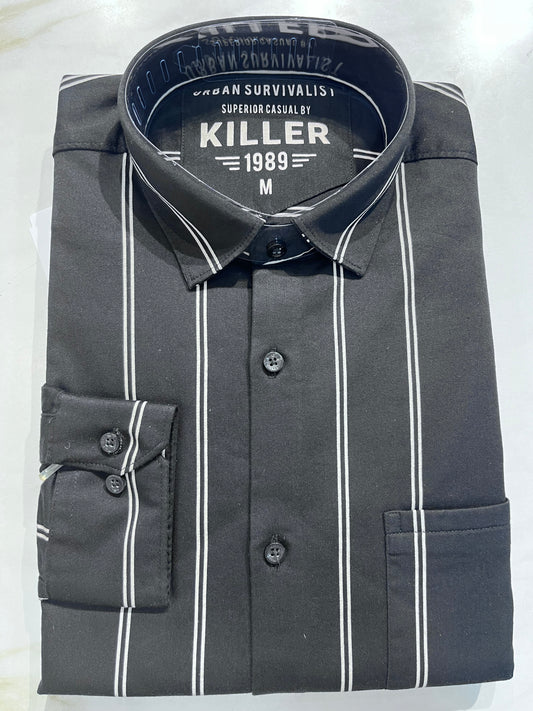 [KILLER] FULL SLEEVE LINING SHIRT MEDIUM