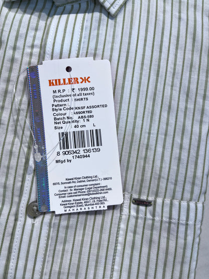 [KILLER] FULL SLEEVE LINING SHIRT MEDIUM