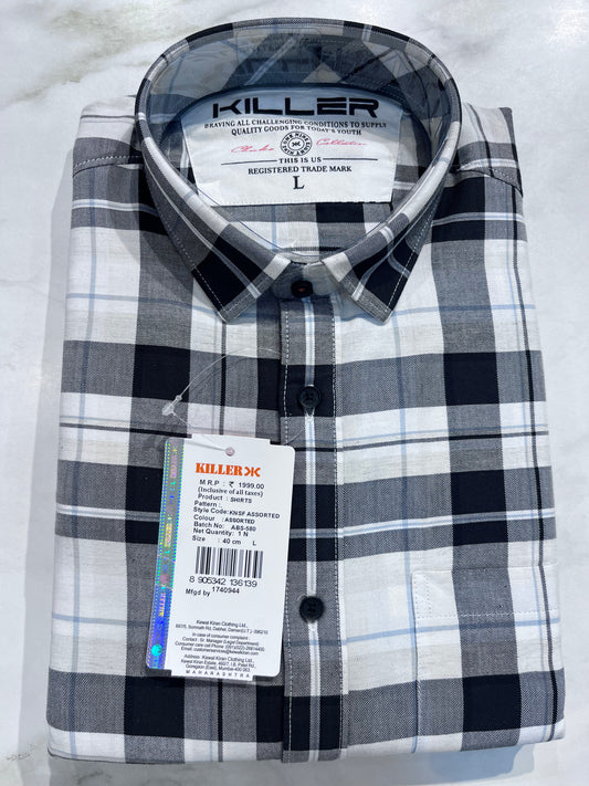 [KILLER] FULL SLEEVE CHECKERED SHIRT LARGE