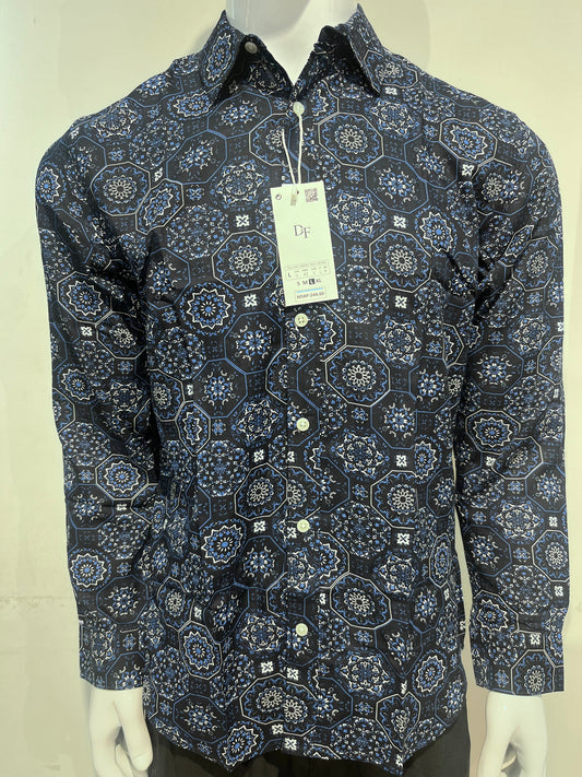 [DENIM&FLOWER] FULL SLEEVE SHIRT MEDIUM