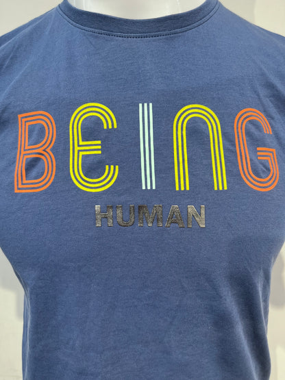 [BEING HUMAN] ROUND-NECK T-SHIRT LARGE