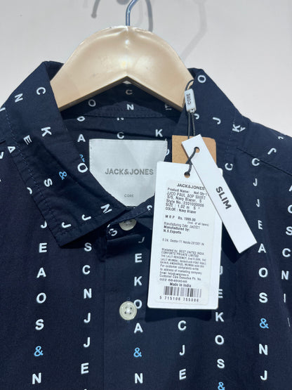 [JACK & JONES] HALF SLEEVE PRINTED SHIRT SMALL