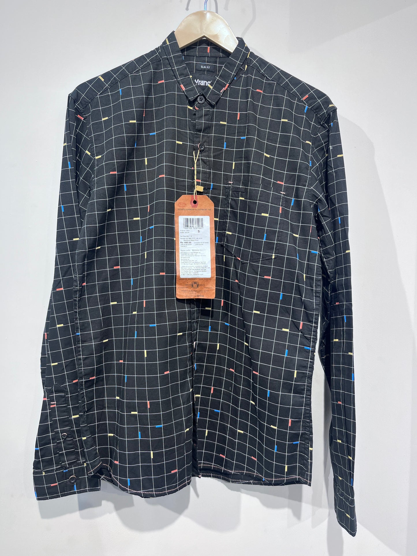 [WRANGLER] FULL SLEEVE PRINTED SHIRT SMALL