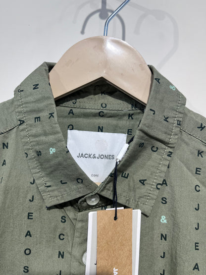 [JACK & JONES] HALF SLEEVE PRINTED SHIRT SMALL