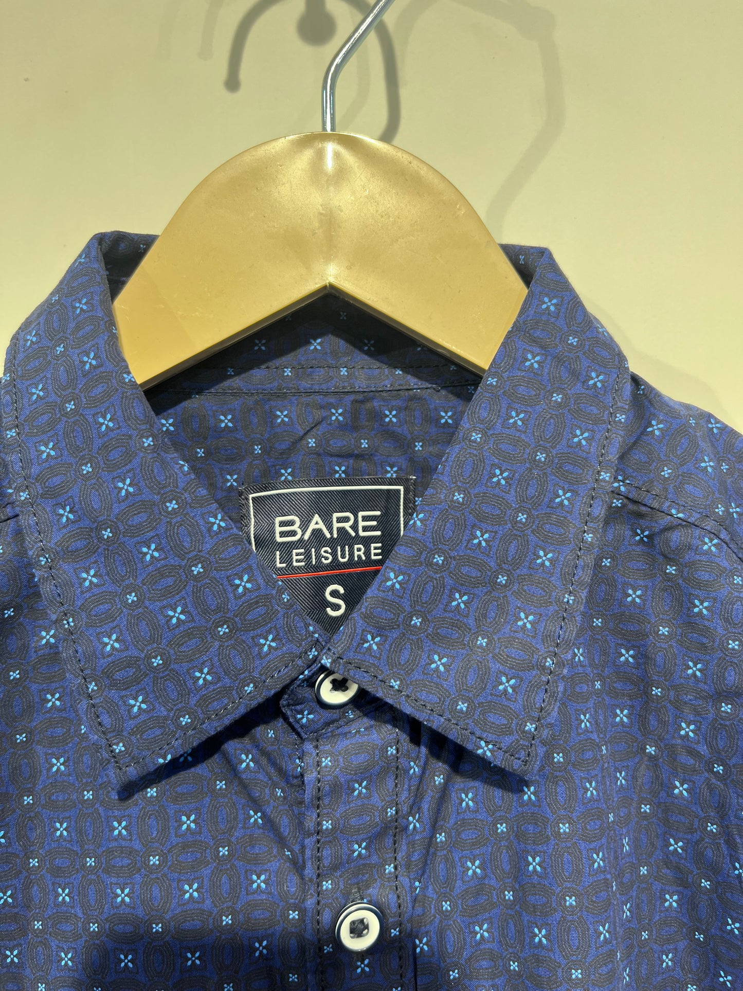 [BARE DENIM] FULL SLEEVE PRINTED SHIRT SMALL