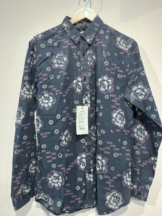 [JACK & JONES] FULL SLEEVE PRINTED SHIRT MEDIUM