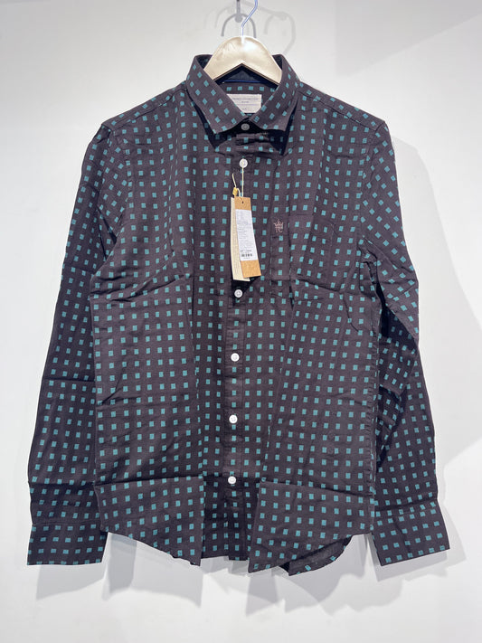 [FCUK] FULL SLEEVE PRINTED SHIRT MEDIUM