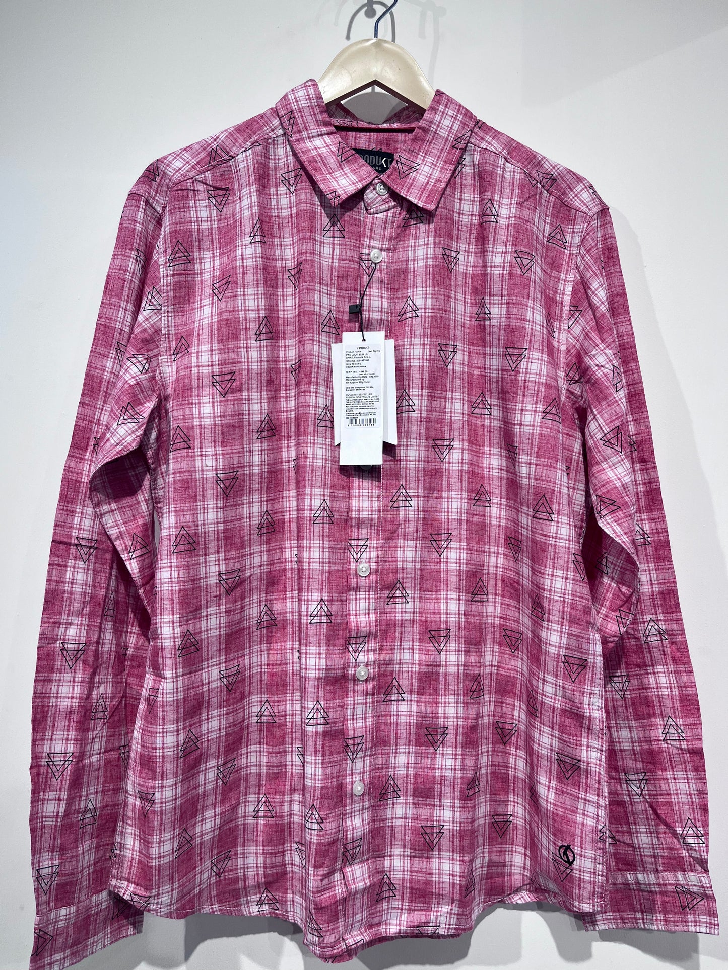 [PRODUKT] FULL SLEEVE CHECKERED SHIRT LARGE