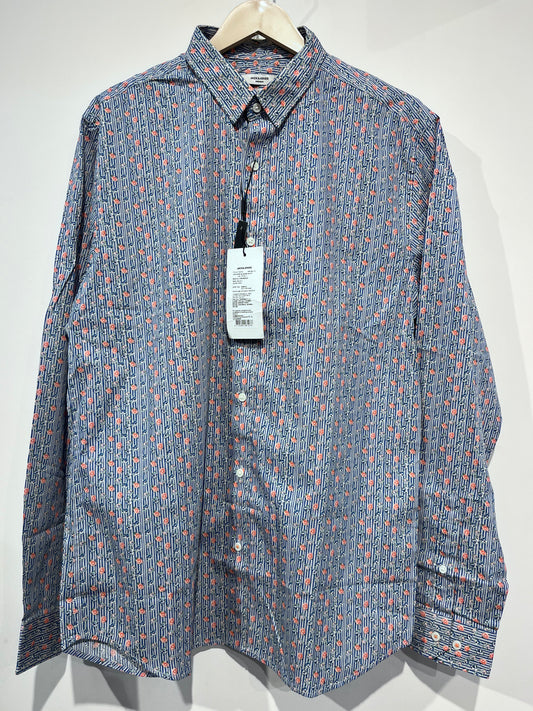 [JACK & JONES] FULL SLEEVE PRINTED SHIRT LARGE