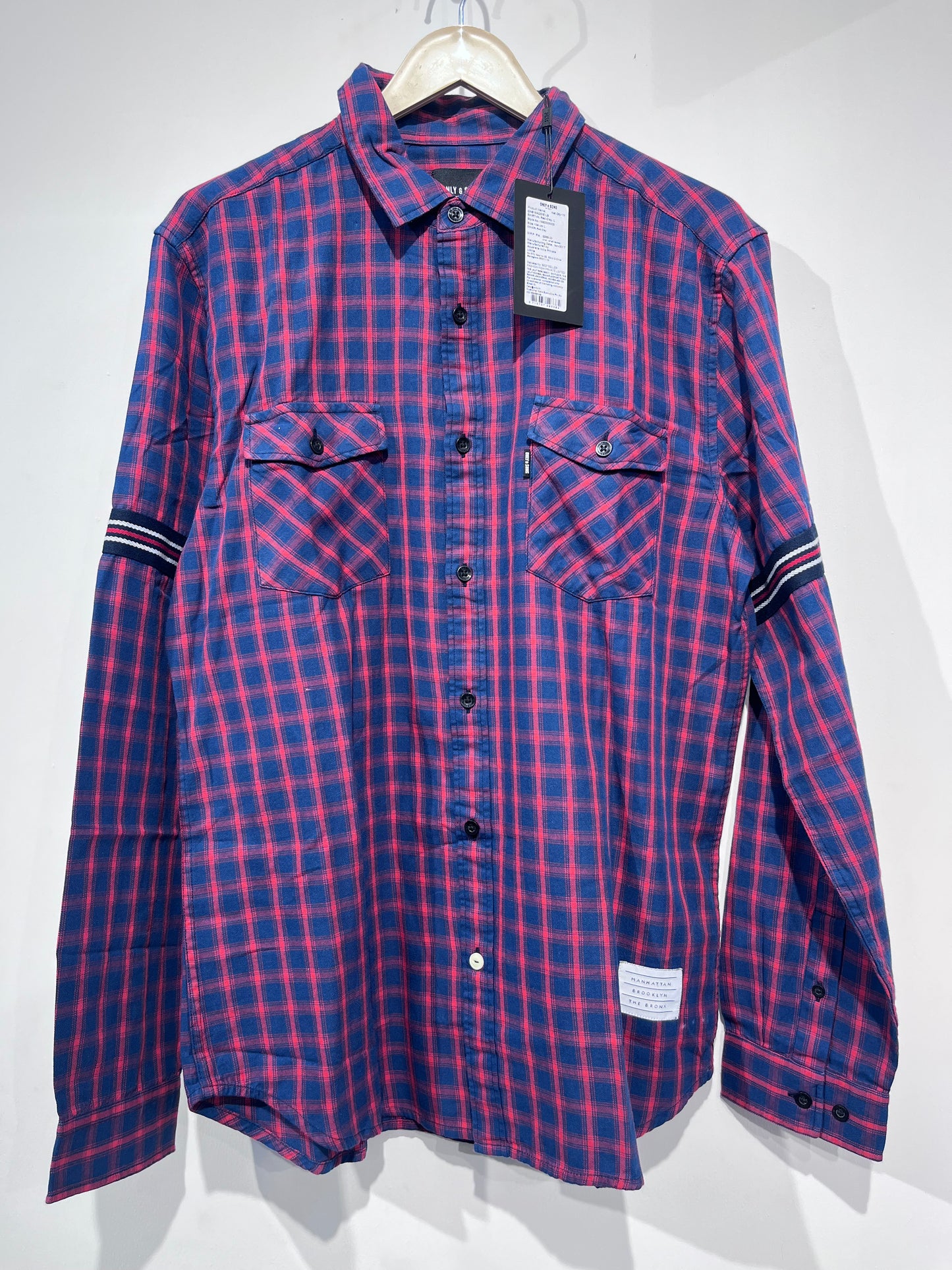 [ONLY & SONS] FULL SLEEVE CHECKERED SHIRT LARGE