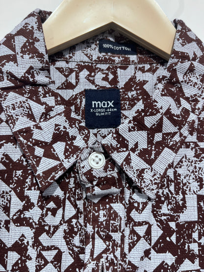 [MAX] FULL SLEEVE PRINTED SHIRT XL