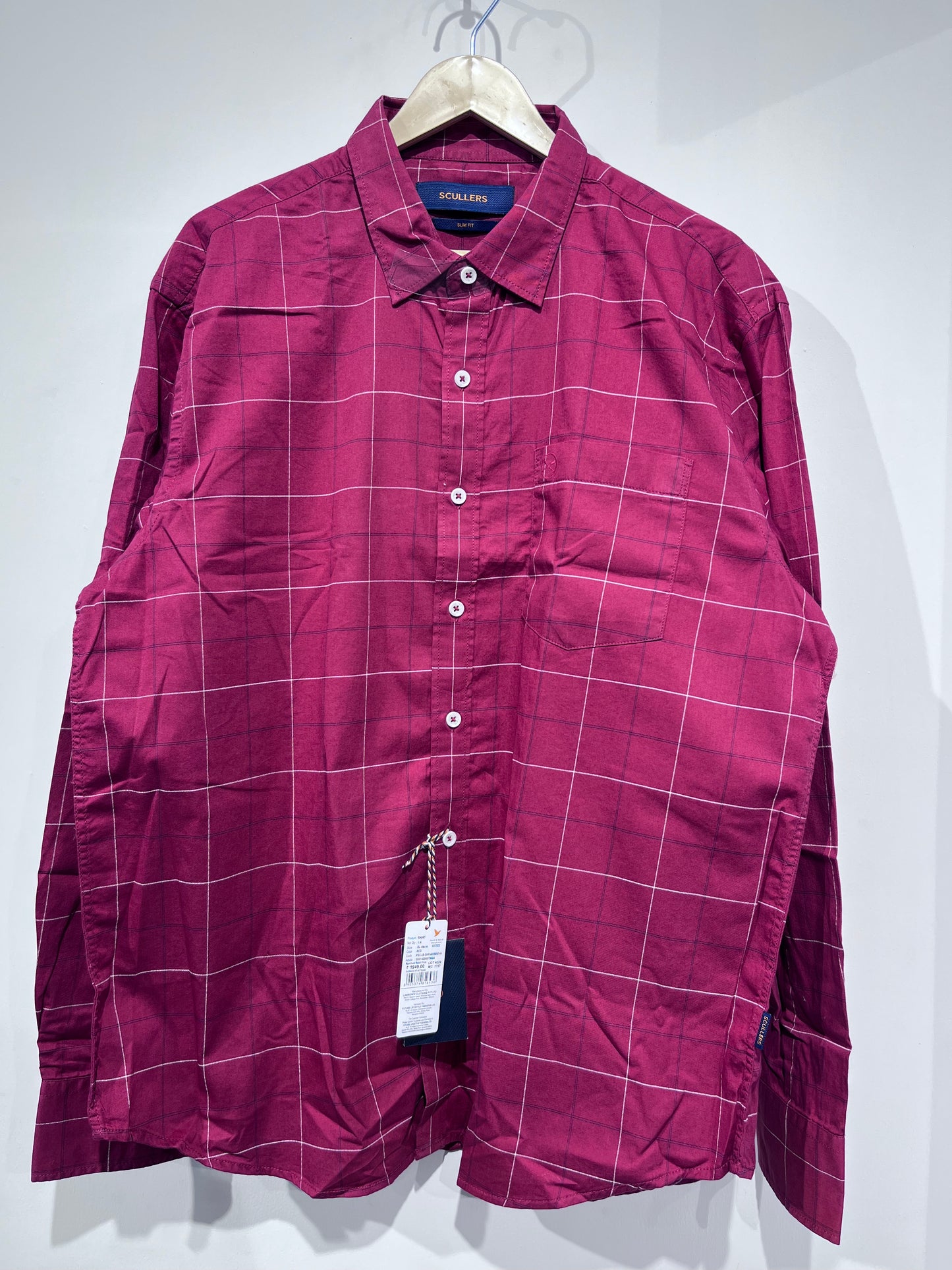 [SCULLERS] FULL SLEEVE CHECKERED SHIRT XL