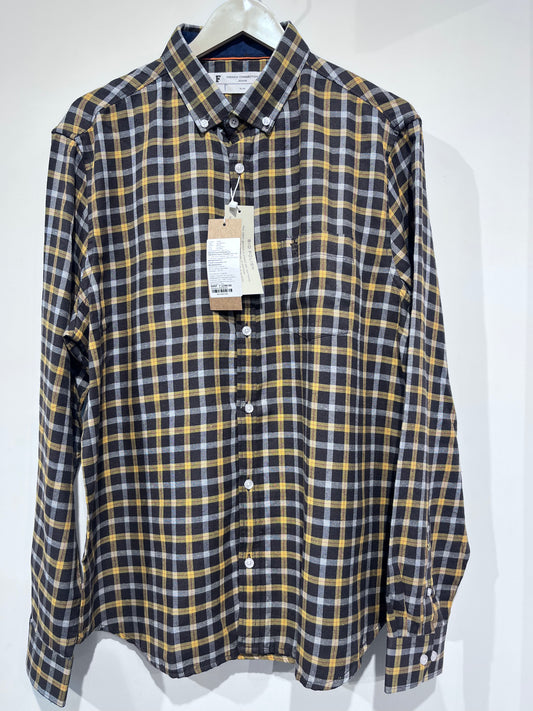 [FCUK] FULL SLEEVE CHECKERED SHIRT XXL