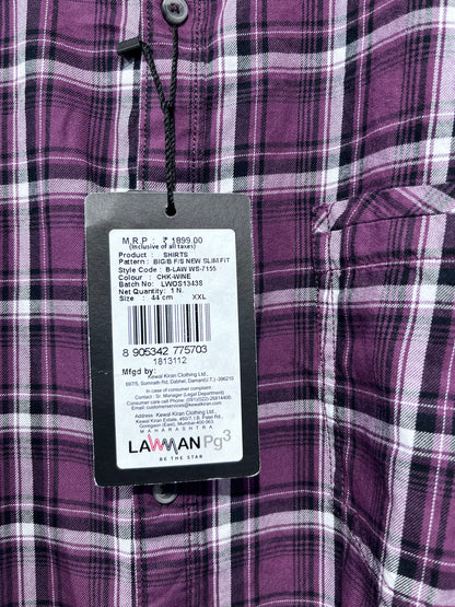 [LAWMAN] FULL SLEEVE CHECKERED SHIRT XXL