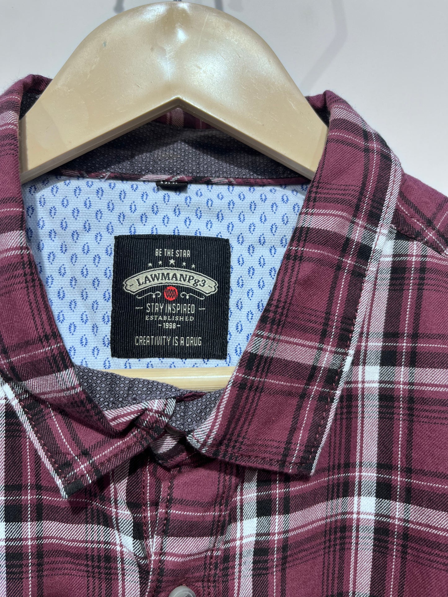 [LAWMAN] FULL SLEEVE CHECKERED SHIRT XXL