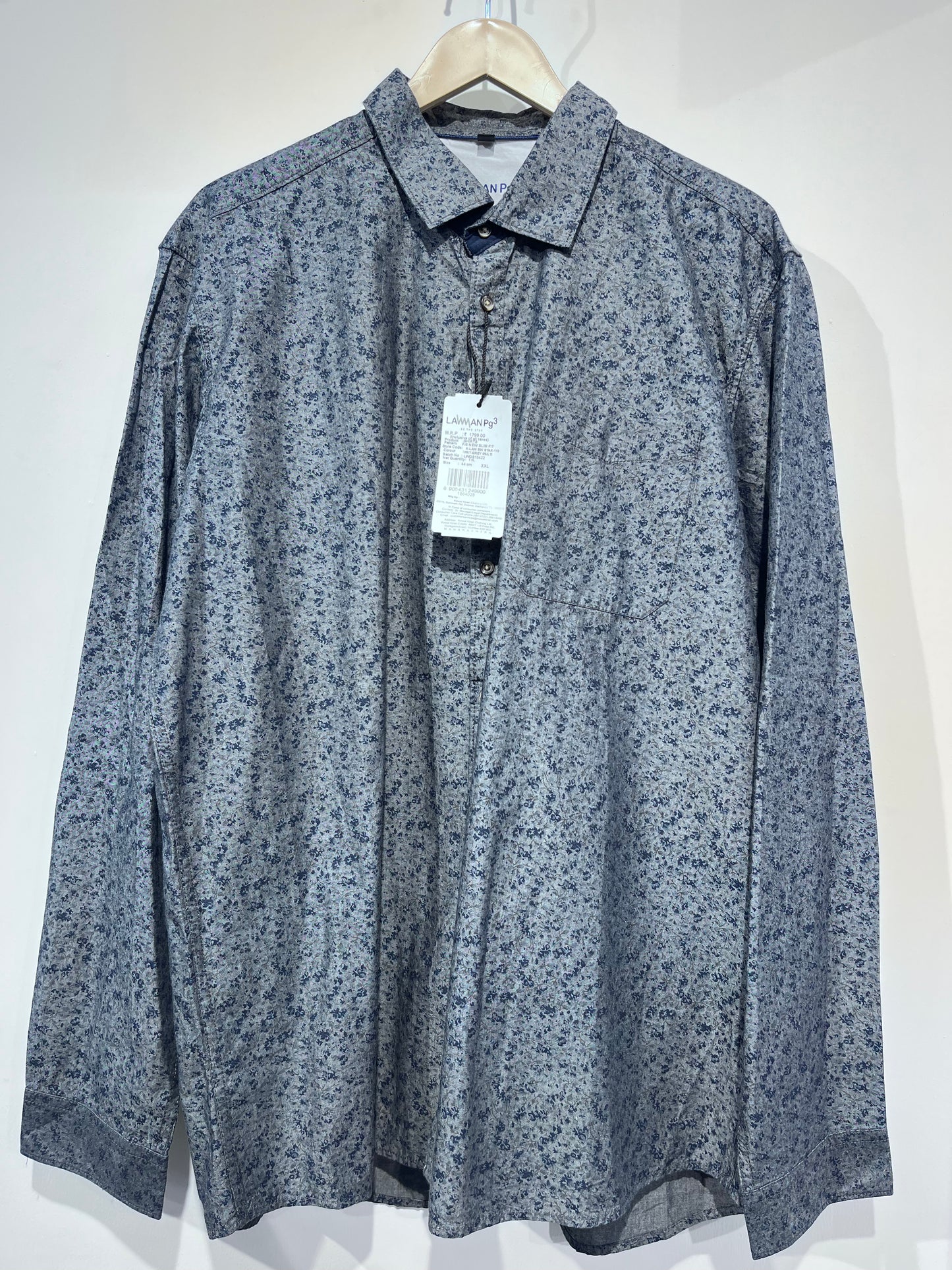 [LAWMAN] FULL SLEEVE PRINTED SHIRT XXL